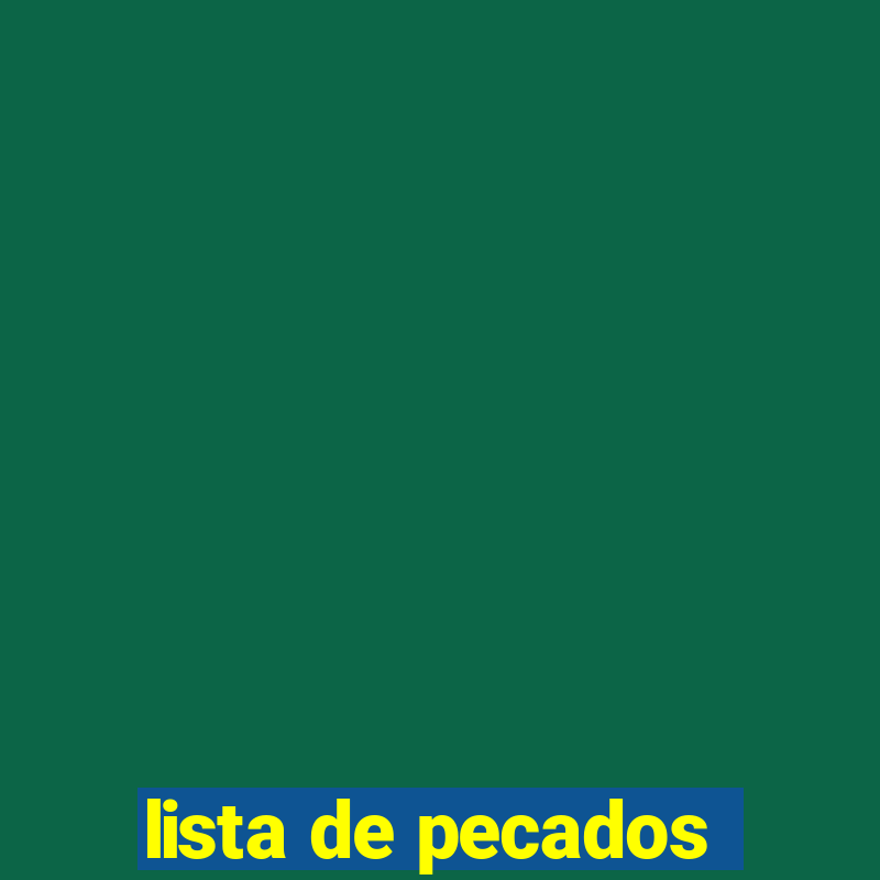 lista de pecados